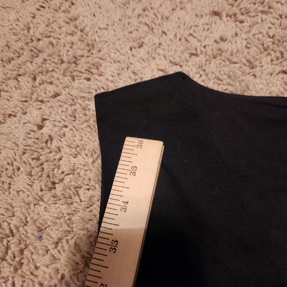 HALOGEN Women's Faux Wrap Dress 8 Black Little Black Dress Date Night Event - Picture 5 of 8